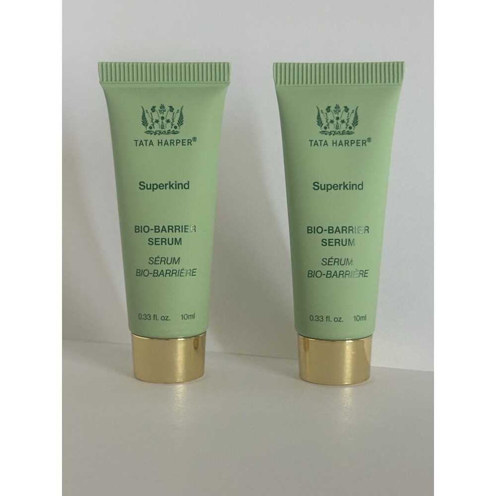 2X Tata Harper Skincare Bio-Barrier Serum 0.33 fl oz/ 10ml Each - Travel Size
